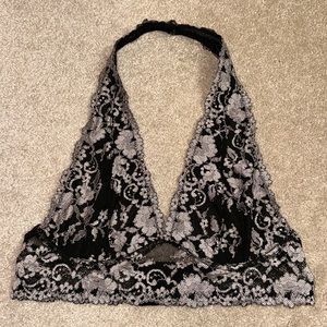 Lace halter bralette